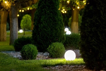 iluminar jardin