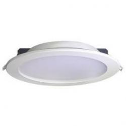 Downlight LED blanco Micro panel 8W luz cálida Ø120mm blanco