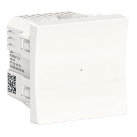 Regulador pulsador LED 7-200 W Wiser blanco polar Schneider New Unica NU351518