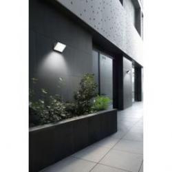Iluminación de fachada con Aplique exterior gris urbano curie glas Leds C4